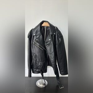 Zara Black Leather Jacket
